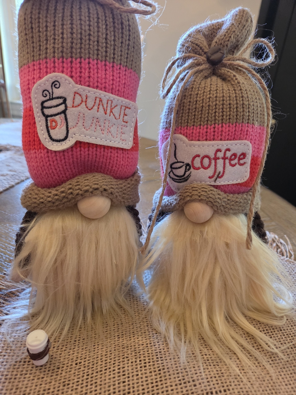 Coffee Lover Gnome Plush Pair - Dunkie Junkie♥️